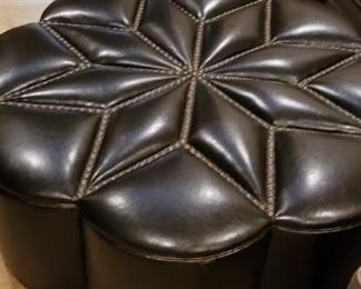 Leather Ottoman