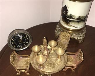 Brass Miniature Tea Set