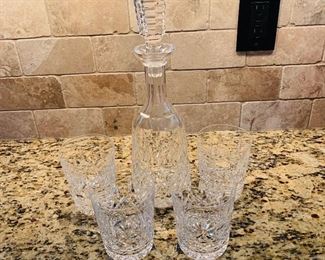 Waterford Rocks Glasses and Decanter