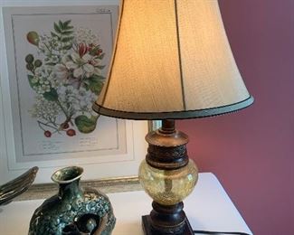 One of Two Table Lamps