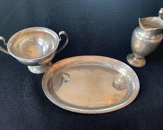 Sterling Cream and Sugar Set