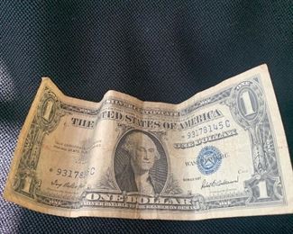 1957 C, Blue Seal One Dollar Bill