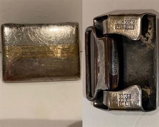 Hickok Sterling 14Kt Gold Overlay Buckle