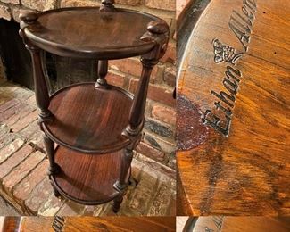 Small Tiered Ethan Allen Accent Table