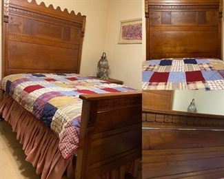 Antique Eastlake Victorian Full Size Bed