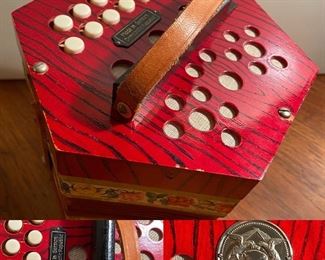 Made in Germany Democratic Republic Small Accordion