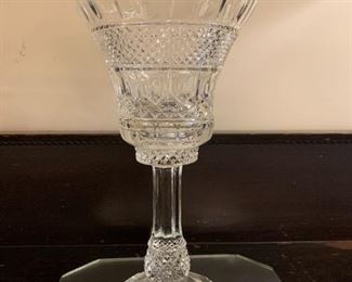 #13	Cut Crystal Candle Holder - 14" Tall	 $35.00 
