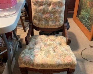 #140	Antique East-lake Button back Seat & Back 	 $75.00 
