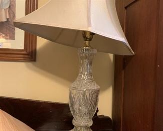 #148	Cut Crystal Base Lamp 27" Tall	 $75.00 
