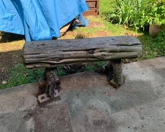 #174	Log Bench (as is front leg)  43" Wide	 $100.00 
