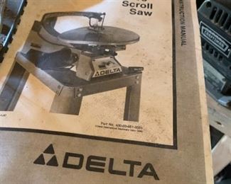 #227	Delta 18" Scroll Saw (all metal on metal stand)	 $225.00 
