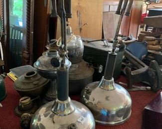 #285	(2) Oil Lamps - Stainless Base  $40 each	 $80.00 
