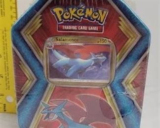 Pokemon Trading card set. Includes Salamence, 10 TCG mini packs with 3 cards and online code. Never opened.