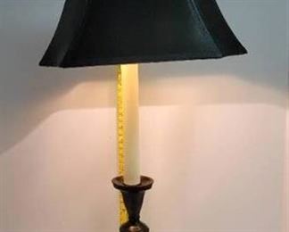 Metal table lamp.