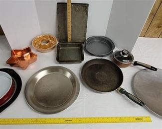Baking pans and pots.