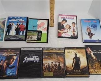12 assorted movies.