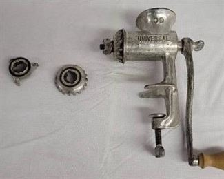 Universal meat grinder with 2 attachments.