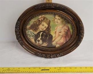 Plastic picture frame.