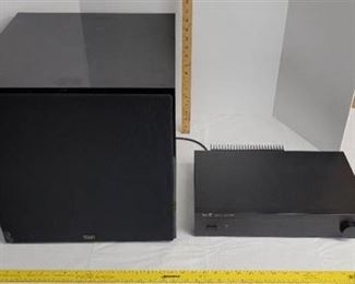 NHT MA-1A amplifier and NHT subwoofer SW1S.