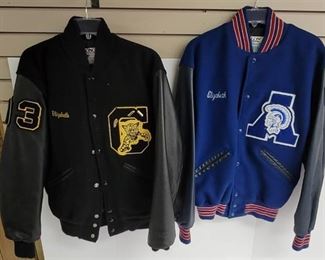 2 Delong Andover Letterman jackets. 1 small 1 medium.