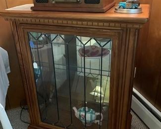 Leaded Glass Display Cabinet