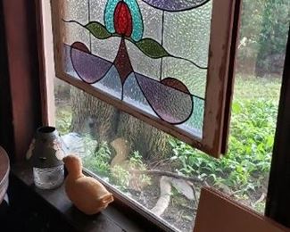 One of many stained glass art