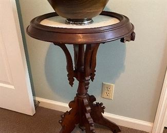 Antique Victorian marble top stand