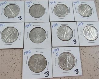 Walking Liberty Half Dollars