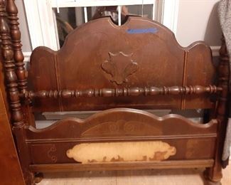 Antique bed - older sizing perhaps comparable to full size