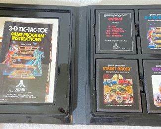 Lot 4 Atari Games With Carry Case and Manuals  