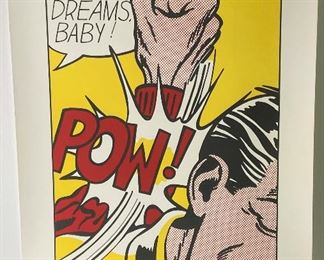 Signed Roy Lichtenstein "Sweet Dreams Baby!" Poster
