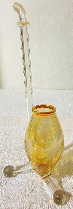 Vintage Glass Brandy Pipe
