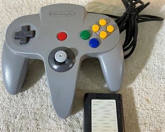 Nintendo 64 Controller With Memory Card