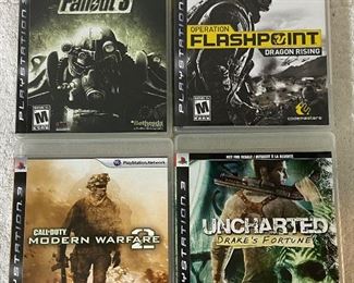 Four PS3 Games With Manuals