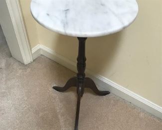 Marble Top Plant Stand $ 30.00