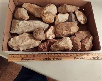 Box of assorted stones