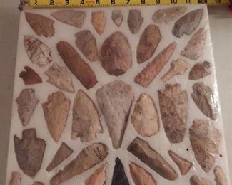 over 40 arrowheads