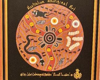 $100  Aboriginal art 23" H x 17" W. 