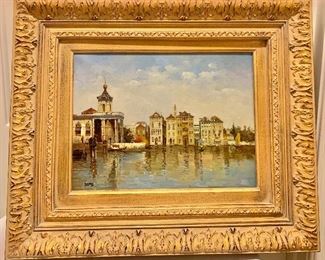 $150  Dupre signed Venice framed giclee painting #2 - 22" H x 26" W. 