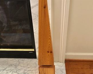 $50  Wood obelisk.  29" H, 6" W, 6" D. 