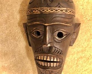$95 Wood mask 12.5" H, 7.5" W. 
