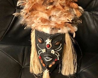 $45 Mask with feather headdress 