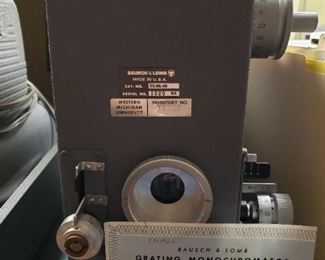 Smaller of the Two Bausch and Lomb Grating Monochromator with Brochures 
