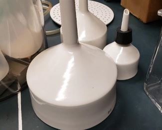 Coors ceramic funnels and lab ware