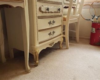 MCM French Provincial bedroom desk