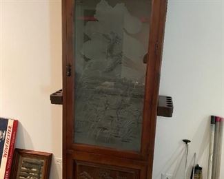 HANDCRAFTED ONE OF A KIND GUN FISHING CABINET FROM SPAIN. 84" H X 38" W X 19" D. PICS DO NOT DO THIS JUSTICE. BUY IT NOW $4000