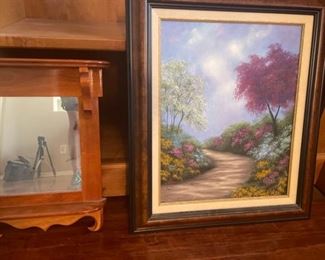 Lovely painting and mirror