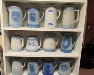 Blue and white antique stoneware