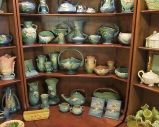 Large collection of Roseville pottery