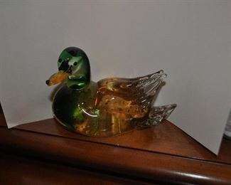 Lenox glass duck